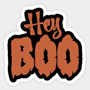 Hey Boo - Funny Halloween Sticker